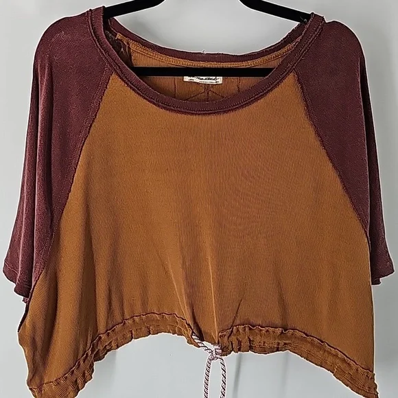 We The Free Burgundy and Mustard Top - Picture 14 of 14
